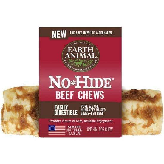 Earth Animal Earth Animal No-Hide Beef Chew Dog Treat, 4-in (size: 4-in)
