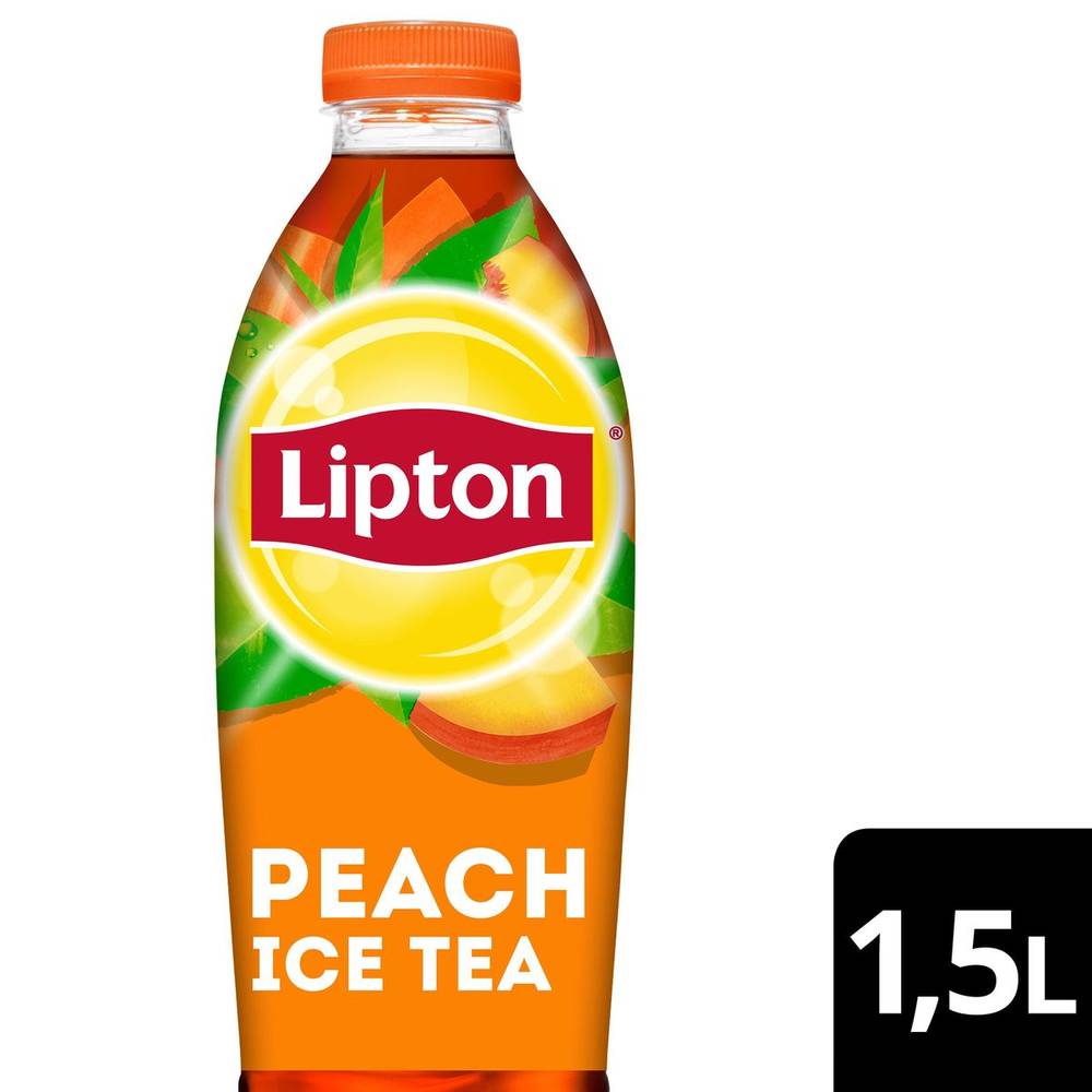 Lipton Ice Tea Thé noir glacé non pétillant Pêche Faible en calories1.5 L