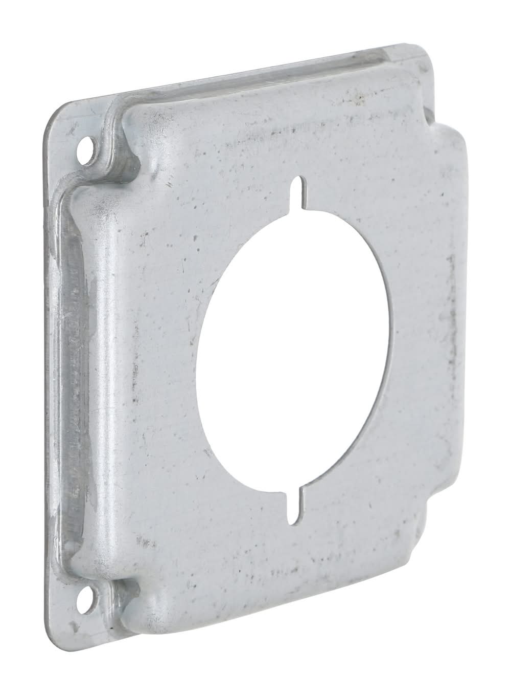 Hubbell 1 -Gang Square Gray Metal Electrical Box Cover