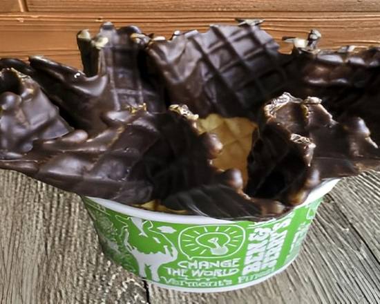 Chocolate Dipped Waffle Bowl