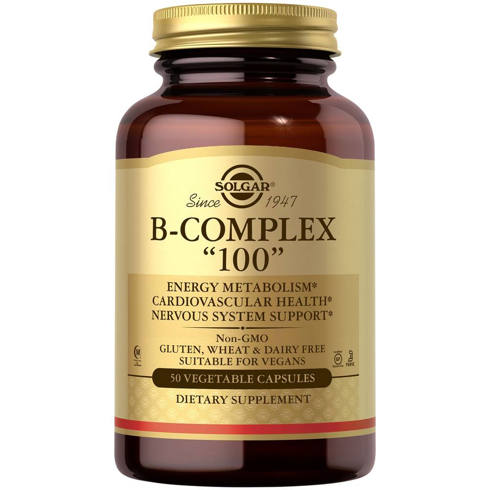 B- Complex 100 - 100 Mg (50 Vegetarian Capsules)