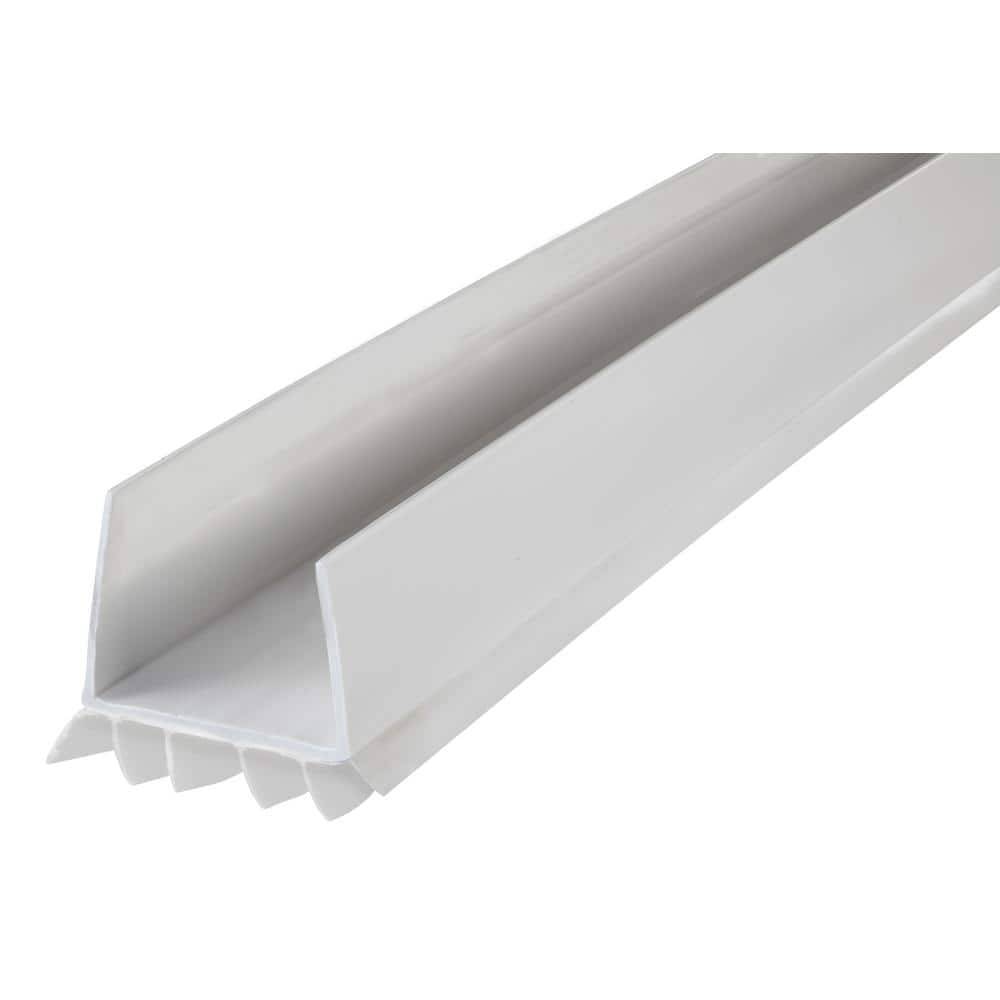 M-D Building Products 36 In. White Vinyl U-Shape Deny Slide-On Under Door Seal