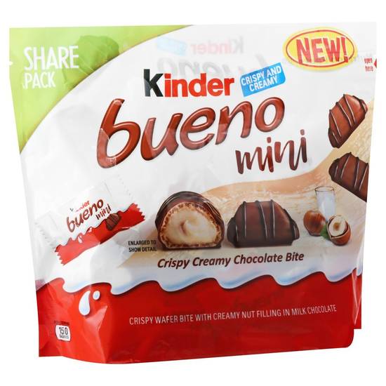 Kinder Bueno Mini Crispy Wafer Creamy Chocolate Bar (5.7 oz)
