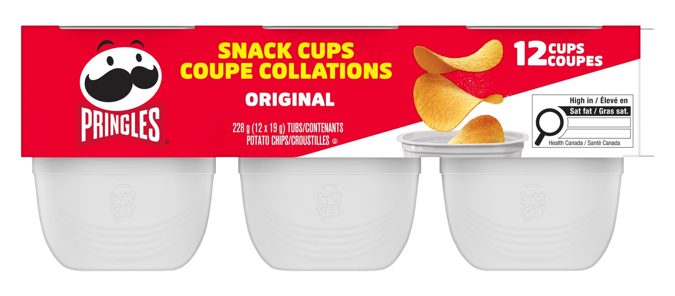 Pringles Potato Chips Snack Stacks, Original (12 x 19 g)