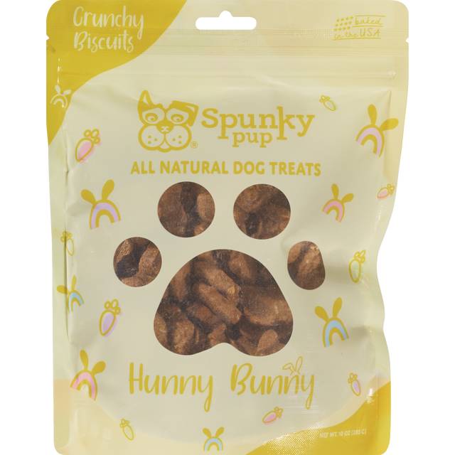 Spunky Pup All Natural Dog Treats, Hunny Bunny, 10 oz