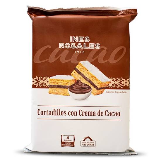 Cortadillos con Crema de Cacao Inés Rosales Bolsa (144 g)