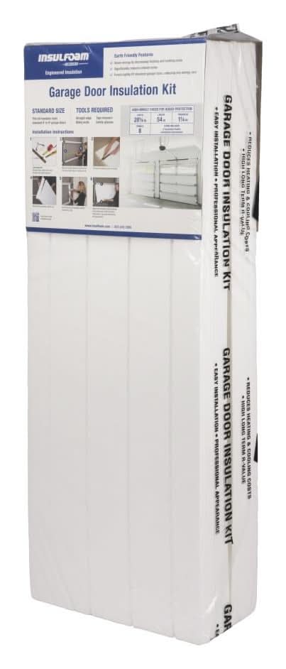 Insulfoam Garage Door Insulation Kit R- 4.8 , 1.25-in x 1.6875-ft x 8-ft Faced Polystyrene Board Insulation