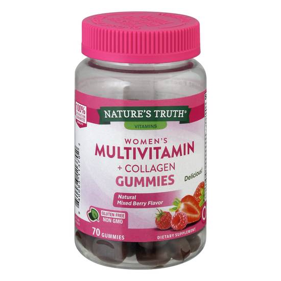 Nature's Truth Gummies Women's Natural Mixed Berry Flavor Multivitamin Collagen (70 ct)