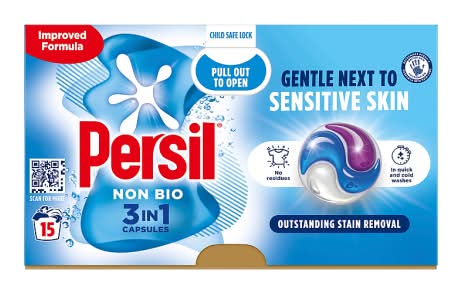 Persil Non Bio 3 in 1 Laundry Washing Capsules (15 pack)