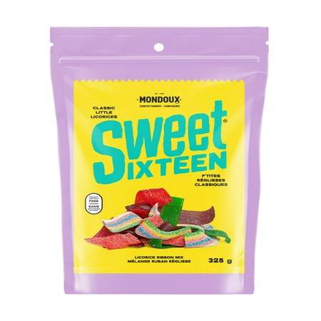 Sweet sixteen mélange de ruban de réglisse - mondoux sweet sixteen ribbon mix classic little licorice candy (325 g)