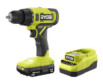 Ryobi One+ 18V Cordless 1/2 In. Drill/Driver Kit With (1) 1.5 Ah Battery And Charger