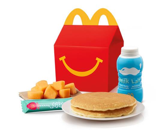 Happy Meal Hotcakes with Cantaloupe Chunks [620-730 Cals]