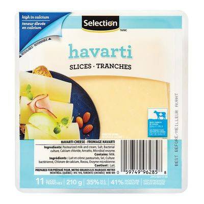 Selection Havarti Cheese Slices (11 units)