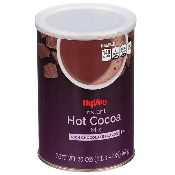 Hy-Vee Instant Hot Cocoa Mix, Rich Chocolate (20 oz)