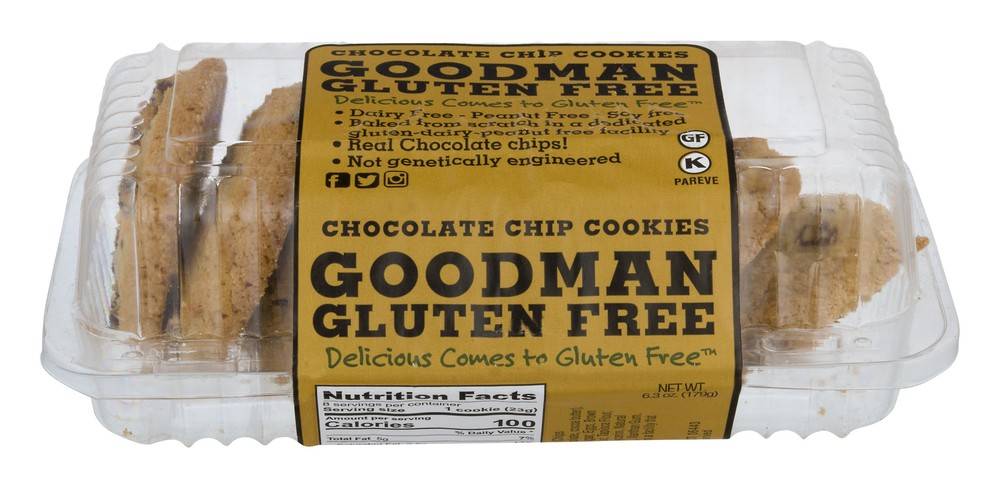 Goodman Gluten Free Chocolate Chip Cookies (6.3 oz)