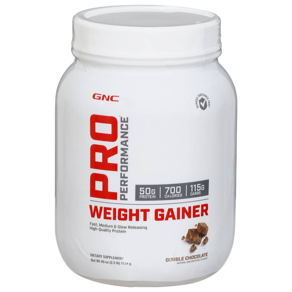 GNC Pro Performance Double Chocolate Weight Gainer (2.5 lbs)