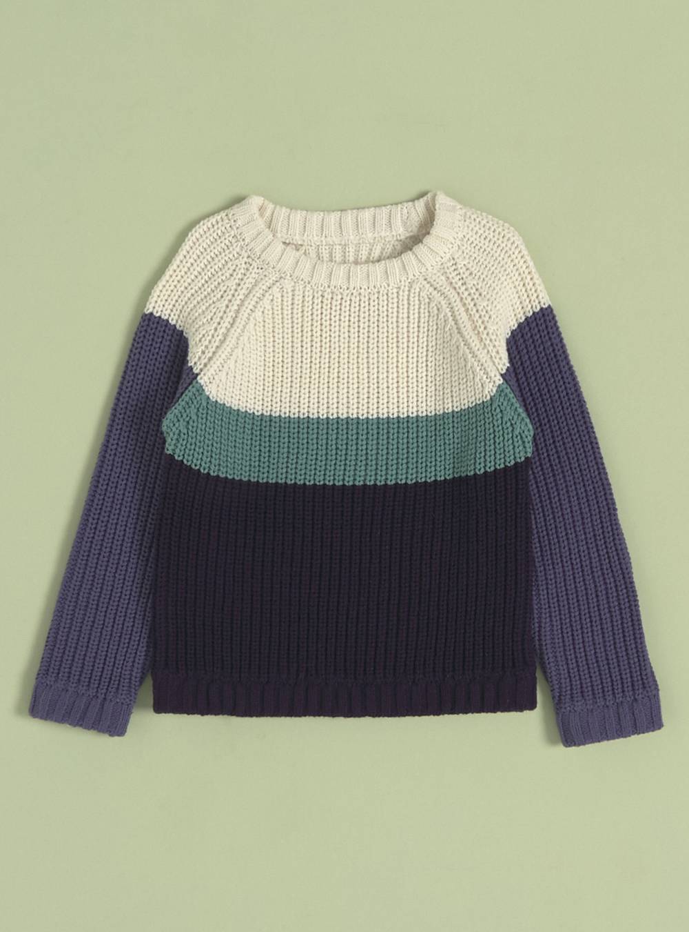 Tribu sweater niño colorblock diseño 1 't 12m