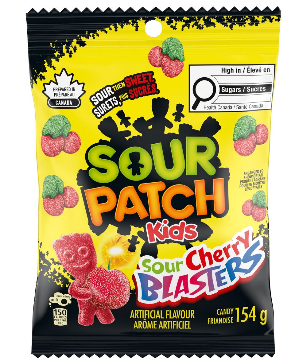 Sour Patch Kids Fruit Candy, Sour Cherry Blasters (154 g)