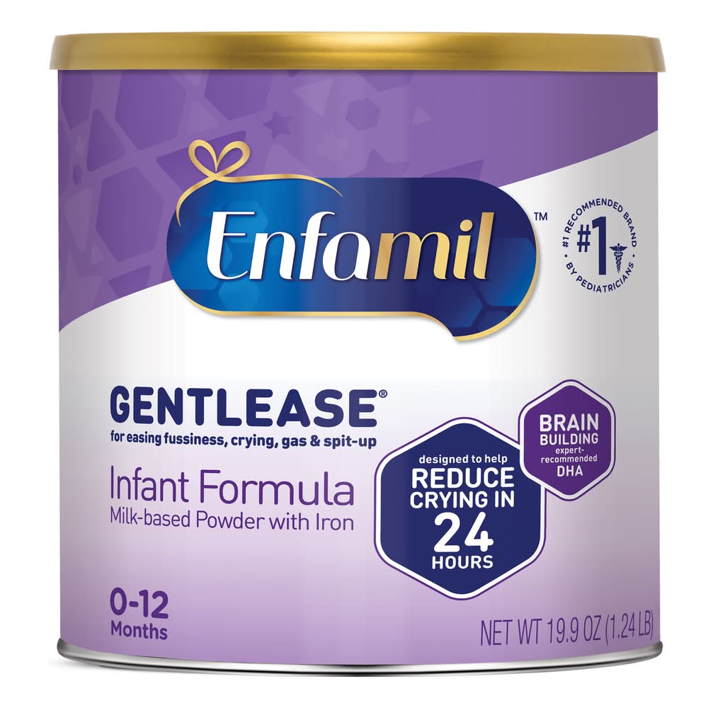 Enfamil Gentlease Milk Based Powder With Iron Infant Formula, 0-12 Months (19.9 oz)