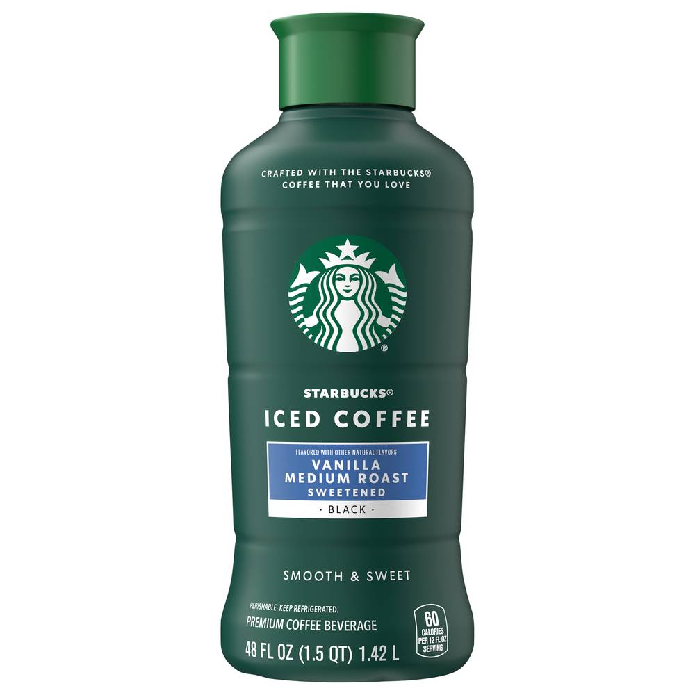 Starbucks Medium Roast Premium Vanilla Iced Coffee (48 fl oz)