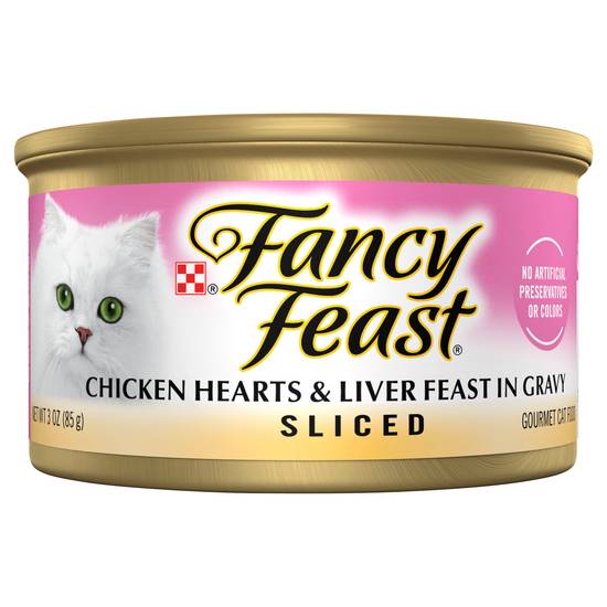 Fancy Feast Chicken Hearts & Liver Sliced Cat Food (3 oz)