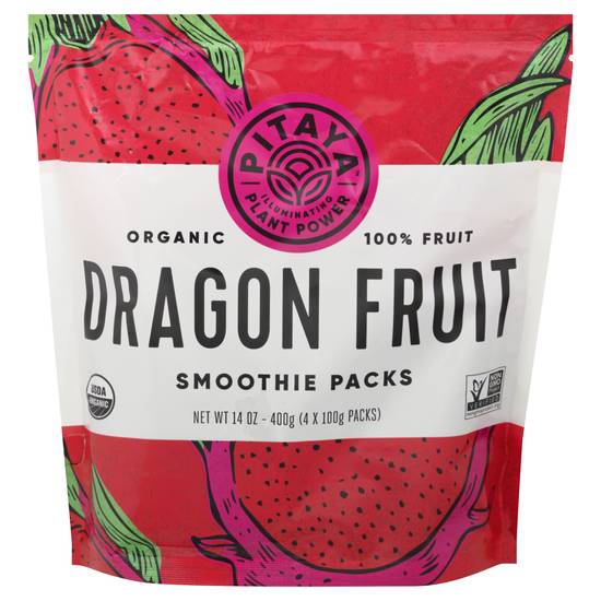 Pitaya Organic Dragon Fruit Smoothie packs (4 ct, 100 g)