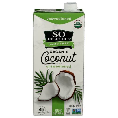 So Delicious Organic Unsweetened Coconut Milk
