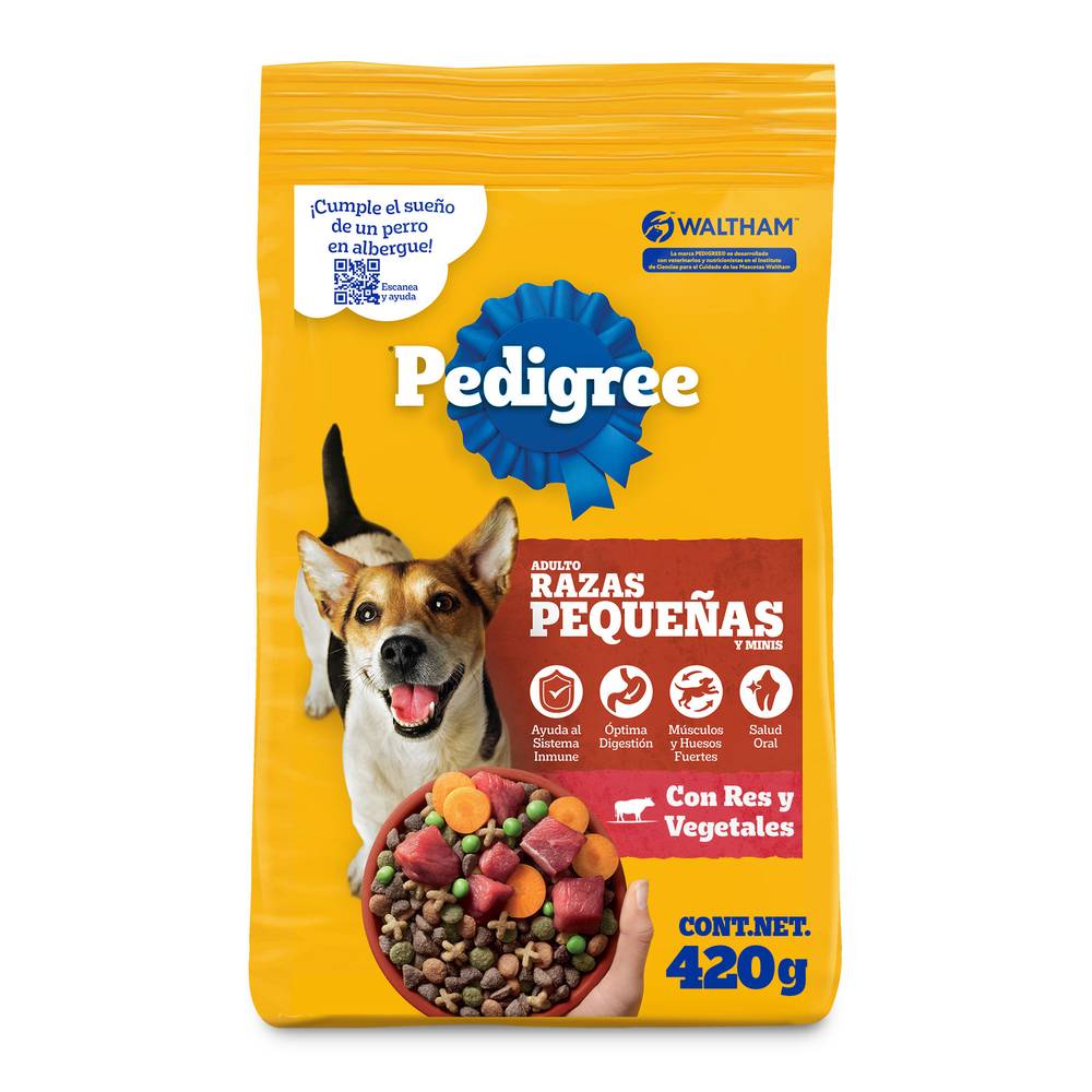 Pedigree alimento seco para perro adulto raza pequeña y mini