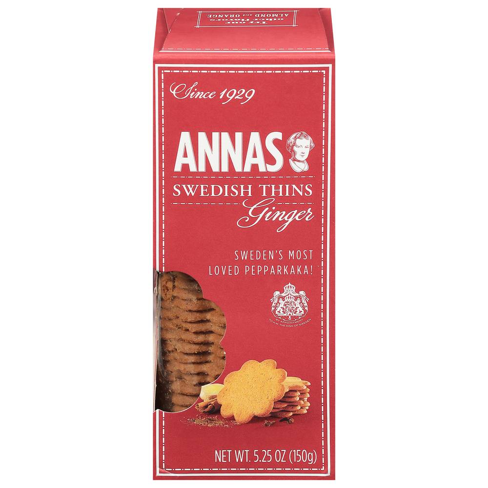 Annas Swedish Thins Ginger (5.25 oz)