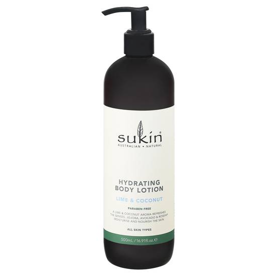 Sukin Lime & Coconut Hydrating Body Lotion Paraben Free