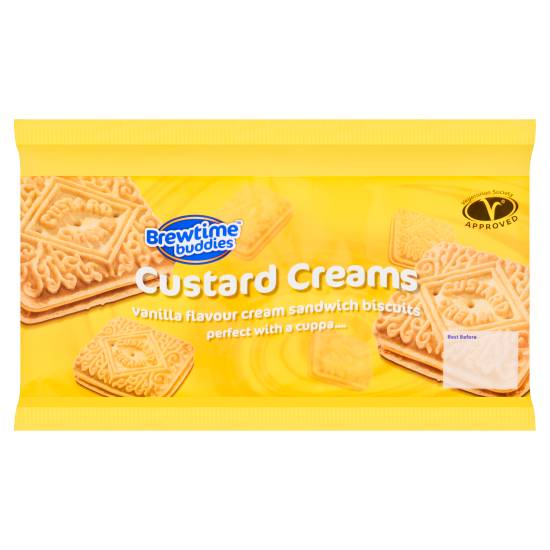 Brewtime Buddies Custard Creams Sandwich Biscuits (vanilla cream)