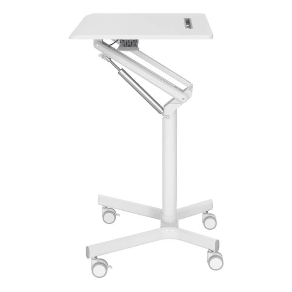 Realspace 28"w Mobile Sit-To-Stand Compact Desk/Laptop Cart