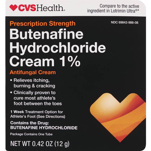 CVS Antifungal Cream Butenafine Hydrocholoride 1%