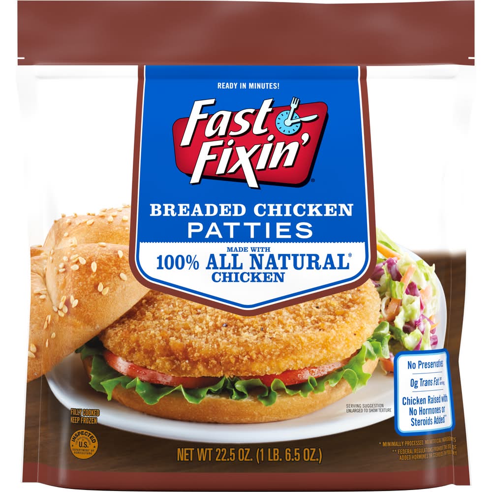 Fast Fixin Breaded Chicken Patties (22.5 oz)