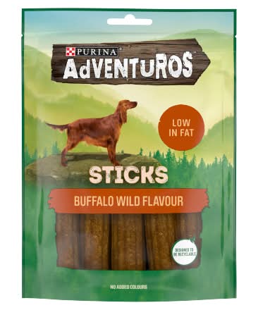 Purina Adventuros Buffalo Wild, Sticks Dog Treats (120g)