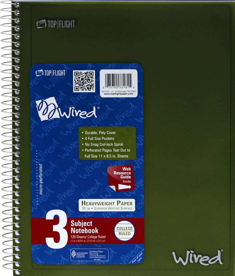 Top Flight Ruled Notebook (1.6 lbs)