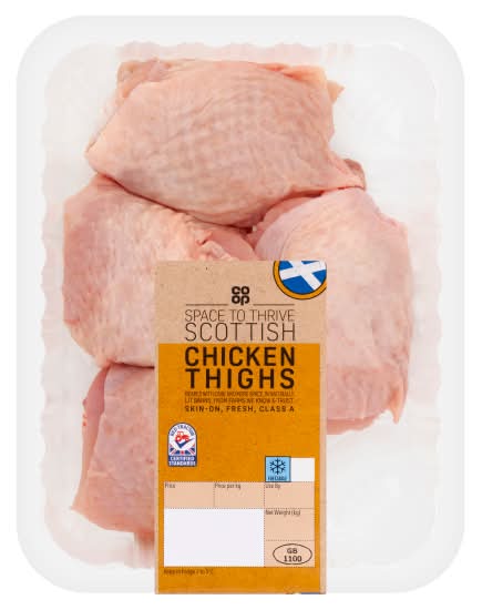 Co-op Scottish Fresh Chicken Thighs (0.6kg)
