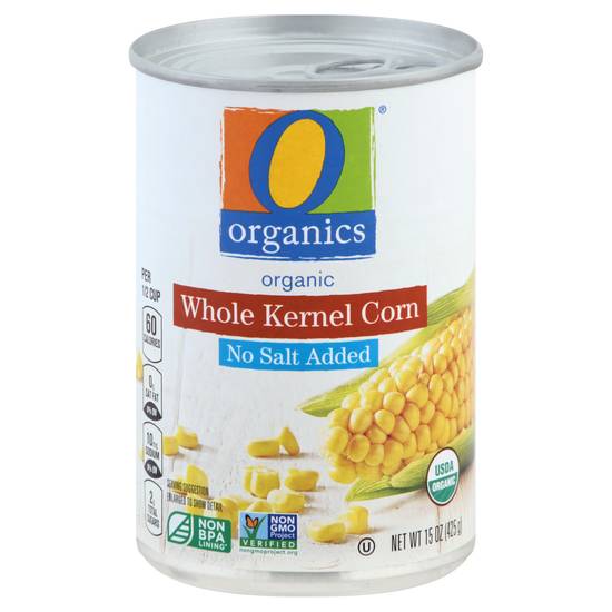 O Organics Corn Whole Kernel No Salt Added (15.00 oz)