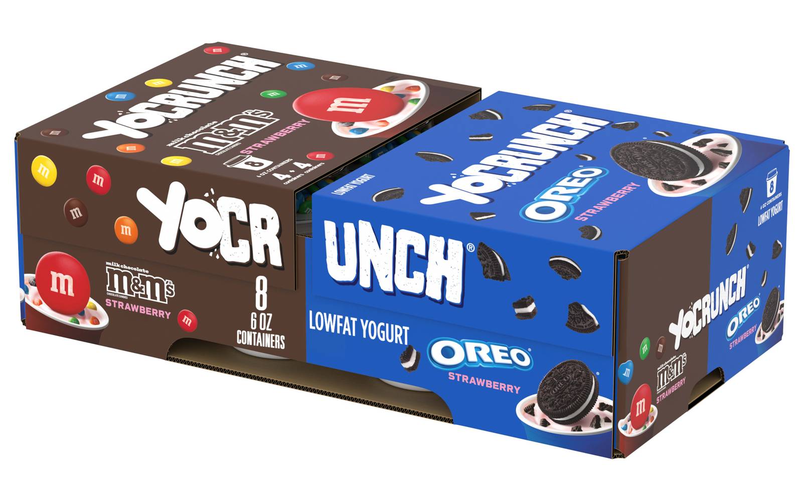 YoCrunch Lowfat Yogurt With Oreo Pieces, Strawberry (8 x 6 oz)