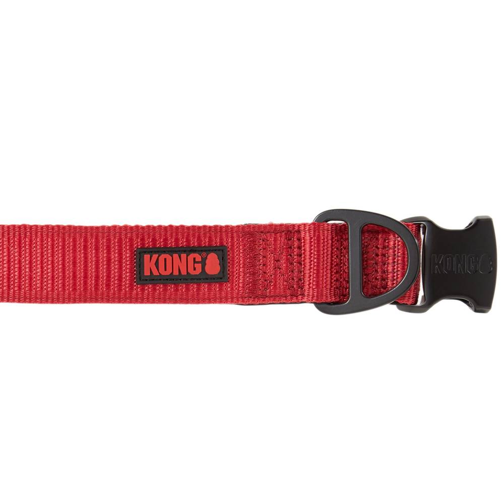 KONG® Chew Resistant Dog Collar (Color: Red, Size: Medium)