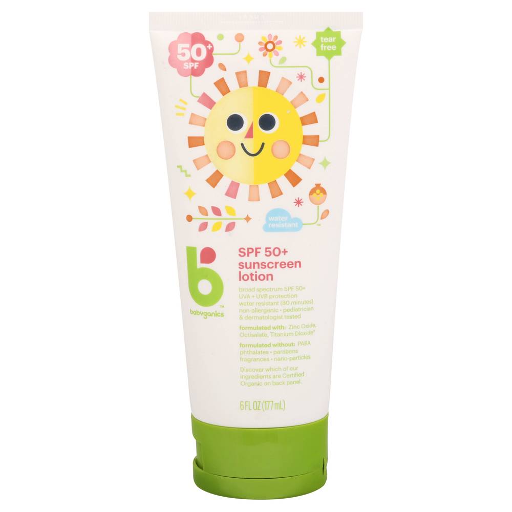 Babyganics Spf 50 Mineral-Based Sunscreen Lotion For Babies (6 fl oz)