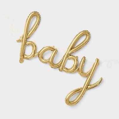 Spritz Baby Foil Balloon, Golden