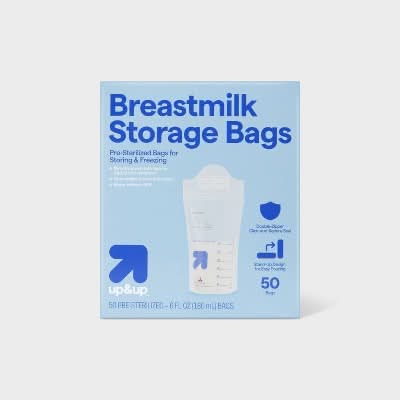 up&up 180 Ml Capacity Breast Milk Storage Bags (50 ct)