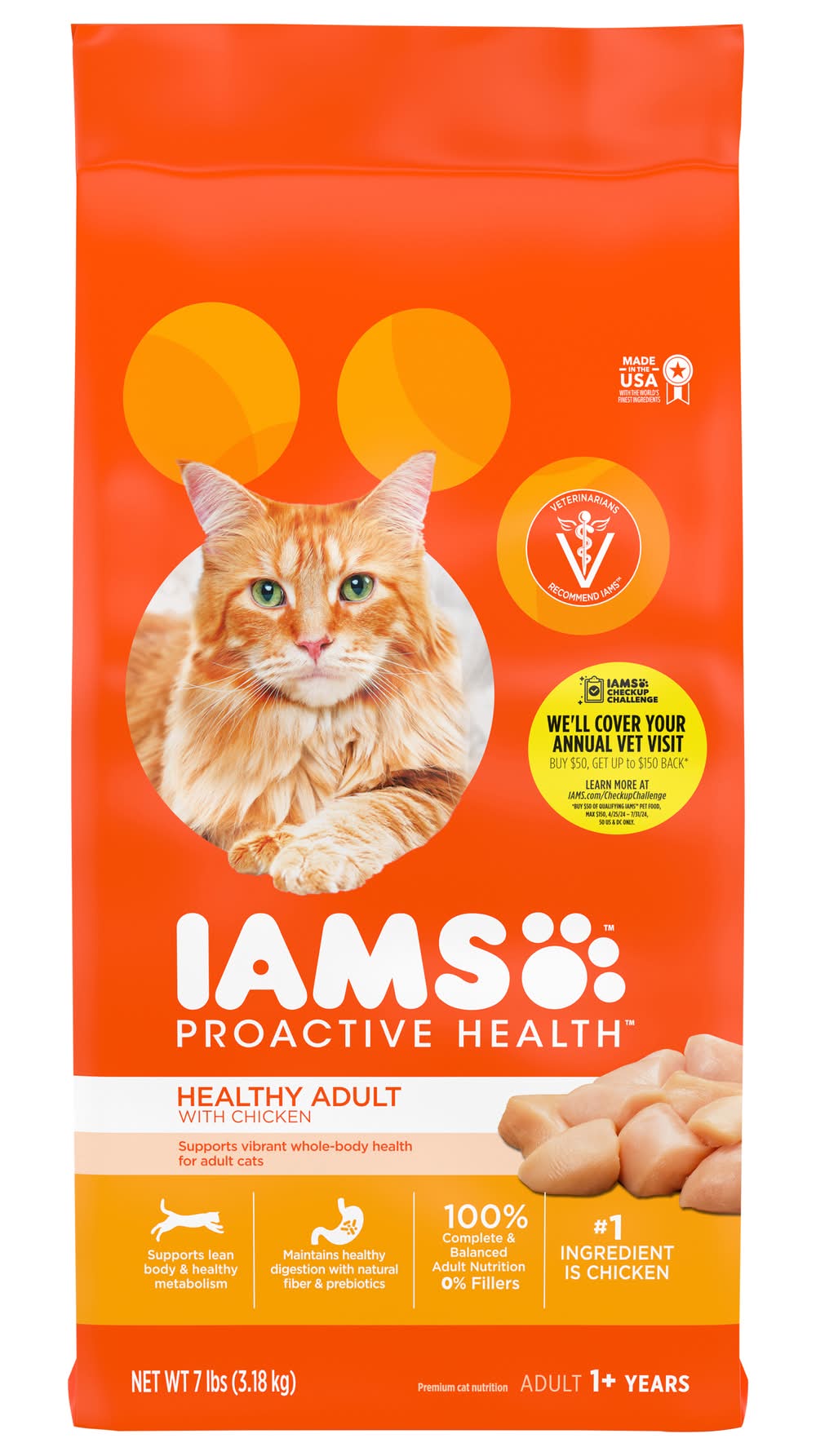 Iams Proactive Health Chicken Cat Food, Adult (7 lbs)