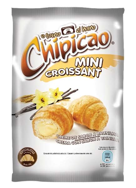 CROISSANT CHIPICAU MINI BAUNILHA 80Gr