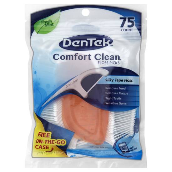 Dentek Comfort Clean Silky Tape Floss Picks (75 ct)