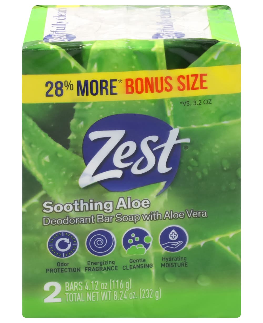 Zest Deodorant With Aloe Vera Bar Soap (8.24 oz)