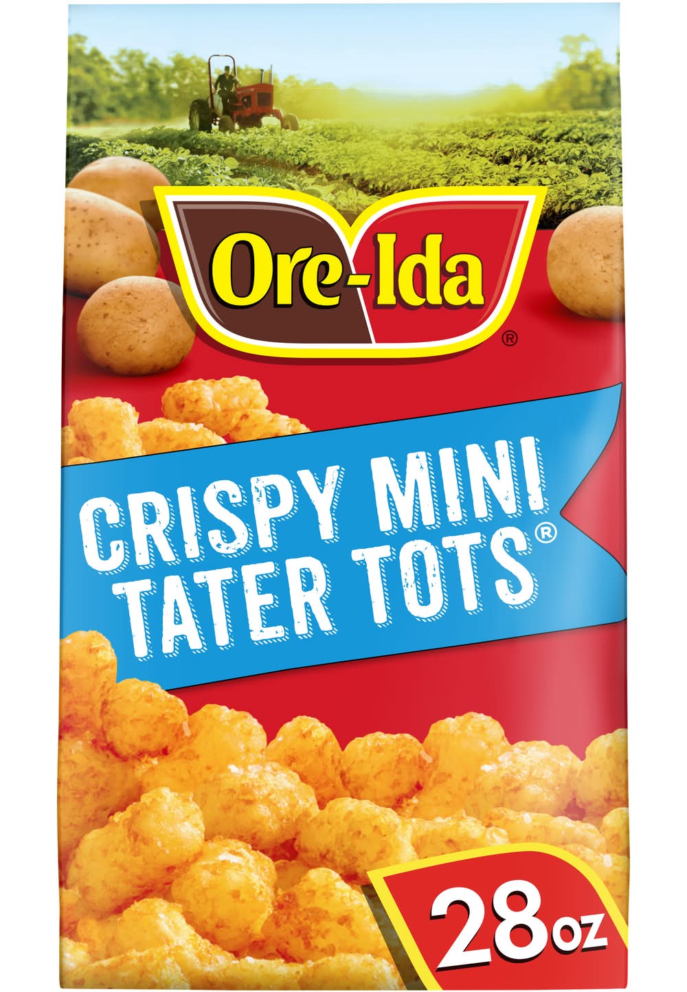 Ore-Ida Crispy Mini Tater Tots Seasoned Shredded Potatoes (28 oz)