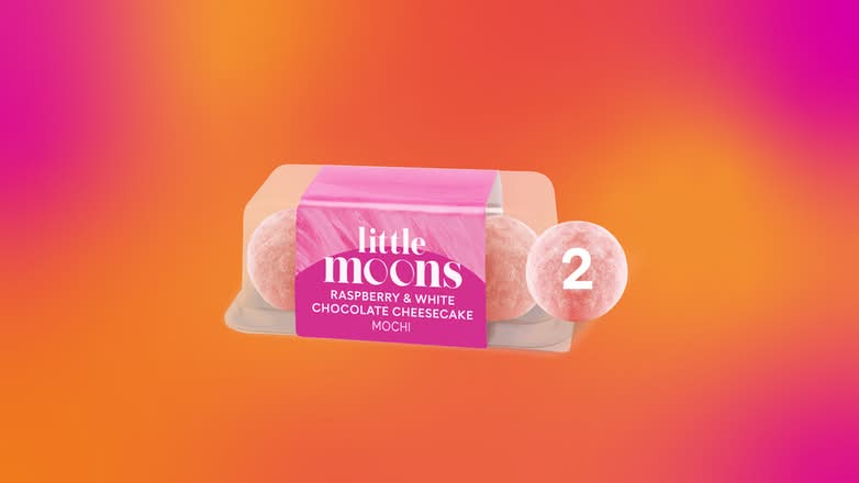 raspberry white chocolate mochi