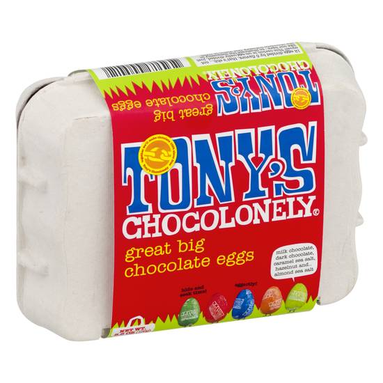 Tony's Chocolonely Great Big Chocolate Eggs (5.5 oz)